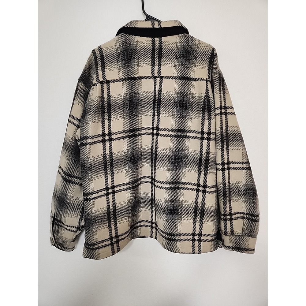 Women's Aberdeen Collection Recycled Wool Coat Full Zipper Size Large - Picture 3 of 6
